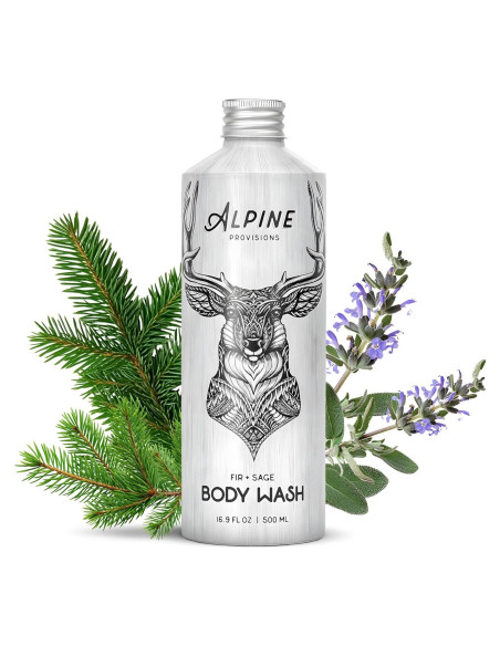 Jabón Corporal Natural Alpine Provisions 500ml Abeto y Salvia