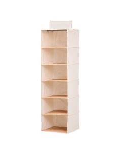 Organizador Colgante Honey-Can-Do SFT-01003, 6 Estantes, Bambú