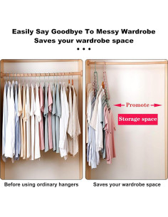 Organizadores de Closet HEYHOUSE - 6 Perchas Mágicas Ahorra Espacio 2