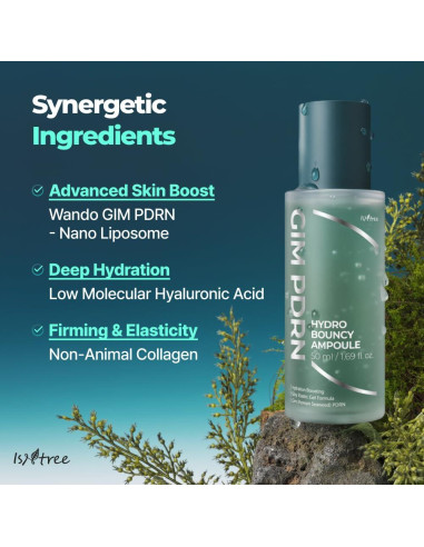 Suero Facial ISNTREE Gim PDRN Hydro Bouncy 50ml - Hidratante