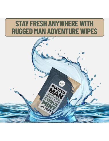 Toallitas Corporales para Hombre BLKSMITH - 120 Unidades Sándalo, Menta, Cedro, Eucalipto