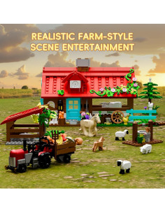 Conjunto de Construcción de Granja QHECTTY 791 Piezas 2