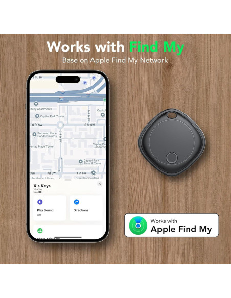 Etiquetas Air Tracker Ajblg - Paquete de 4, Bluetooth iOS