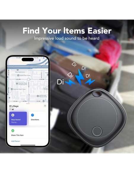 Etiquetas Air Tracker Ajblg - Paquete de 4, Bluetooth iOS