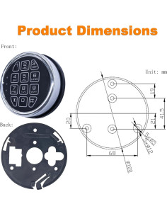 Cerradura Electrónica de Seguridad La Macaza LM-SC019SL Cromo 2