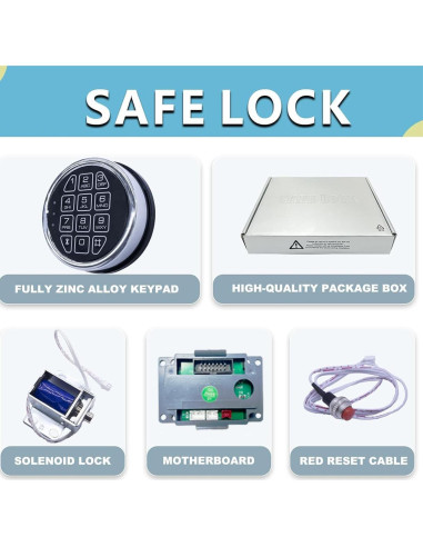 Cerradura Electrónica de Seguridad La Macaza LM-SC019SL Cromo