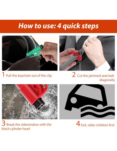 4 Piezas Herramienta de Escape Automóvil BOHUIZ 3 en 1