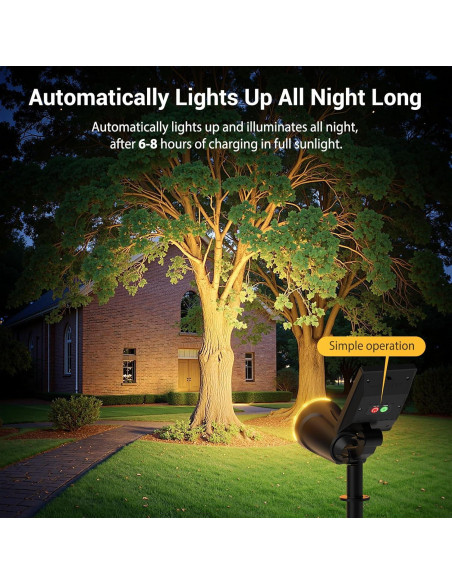 Luces Spot Solares BONLION 1000LM 2 en 1 Ajustables IP65