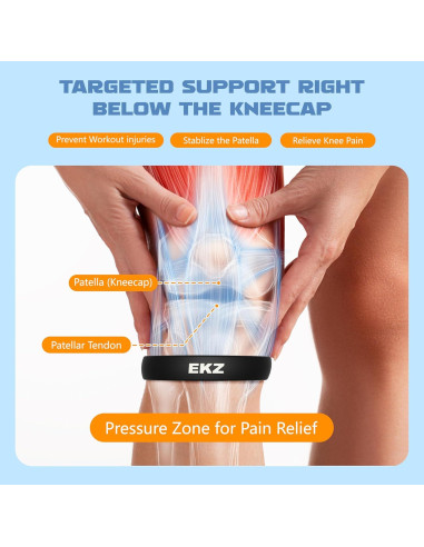 Correa de Rodilla de Silicona EKZ - Soporte Ergonómico Mediano