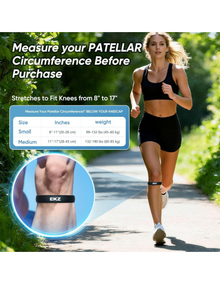 Correa de Rodilla de Silicona EKZ - Soporte Ergonómico Mediano