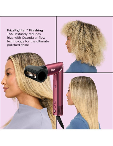 Secador y Multi-Estilizador Shark FlexStyle HD457CR, Cereza Negra