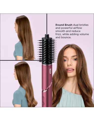 Secador y Multi-Estilizador Shark FlexStyle HD457CR, Cereza Negra