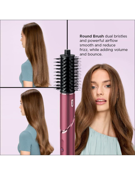 Secador y Multi-Estilizador Shark FlexStyle HD457CR, Cereza Negra