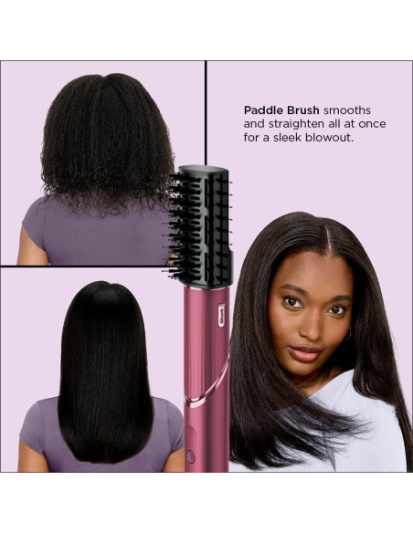 Secador y Multi-Estilizador Shark FlexStyle HD457CR, Cereza Negra