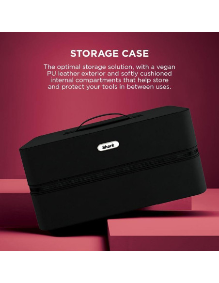 Secador y Multi-Estilizador Shark FlexStyle HD457CR, Cereza Negra