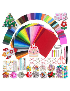 Kit de Hojas de Fieltro Artesanal Bzb - 80PCS 40 Colores