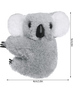 24 Clips de Koala Haakong para Lápiz - Gris y Caqui 2