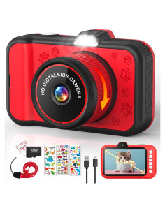Cámara Digital para Niños CHAKEYAKE H90 con Zoom 10x y Pantalla 3.5"