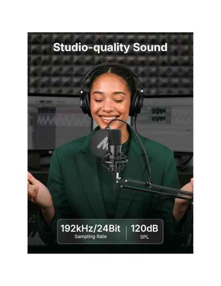 Micrófono de Condensador MAONO A04 Gen2 XLR/USB 192kHz