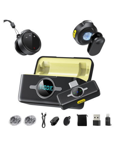 Micrófono Lavalier Inalámbrico BILIWAL M18 con Estuche 56H