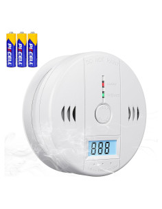 Detector de Monóxido de Carbono Deller WJ-CO999 con Pantalla LED