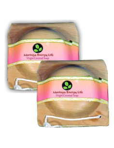 Barras de Jabón Natural Moringa y Coco Virgen 2-Pack 96.4g