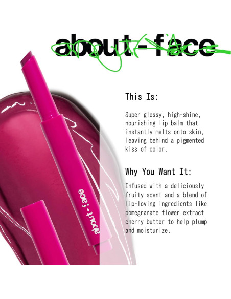 Mantequilla de Color de Labios about-face Berry Smash 1.7g