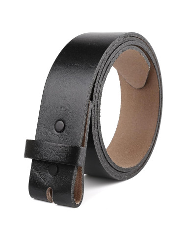 Cinturón de Cuero F&L CLASSIC para Hombres 3.81 cm Negro