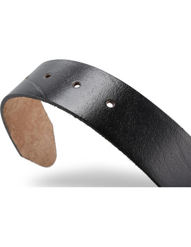 Cinturón de Cuero F&L CLASSIC para Hombres 3.81 cm Negro