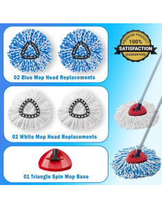 Cabezas de Mop O-Cedar NKAM - 4 Pcs Lavables y Duraderas 2