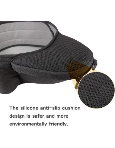 Portabebés Ergonómico Gris Oscuro, 360 Ajustable, 0-15 kg