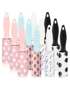 Hushee 12 Mini Rodillos Quitapelusas para Mascotas 360 Hojas