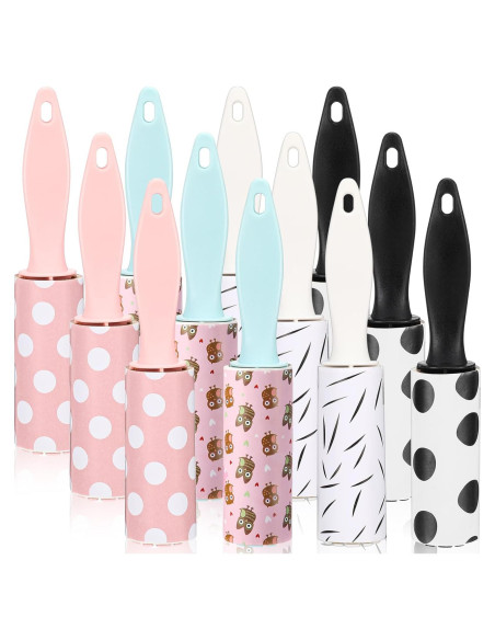 Hushee 12 Mini Rodillos Quitapelusas para Mascotas 360 Hojas