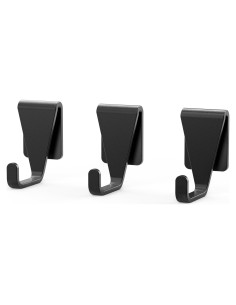 Ganchos para Parrillas Sirozi 3 Pack de Aluminio Negro