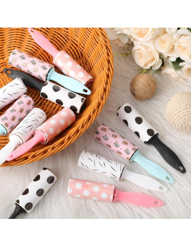 Hushee 12 Mini Rodillos Quitapelusas para Mascotas 360 Hojas