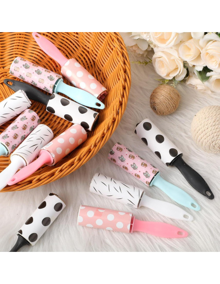 Hushee 12 Mini Rodillos Quitapelusas para Mascotas 360 Hojas