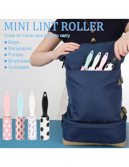 Hushee 12 Mini Rodillos Quitapelusas para Mascotas 360 Hojas