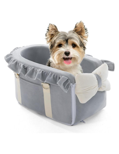 Asiento de Coche para Mascotas Jaoul Gris - 43x22cm - 1.05kg