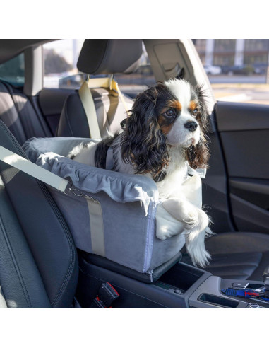 Asiento de Coche para Mascotas Jaoul Gris - 43x22cm - 1.05kg