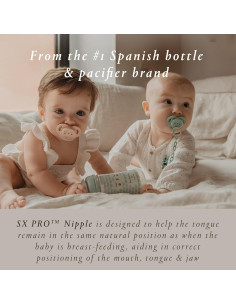 Chupete Fisiológico Suavinex Bonhomia SX PRO 0-6 Meses Beige 2