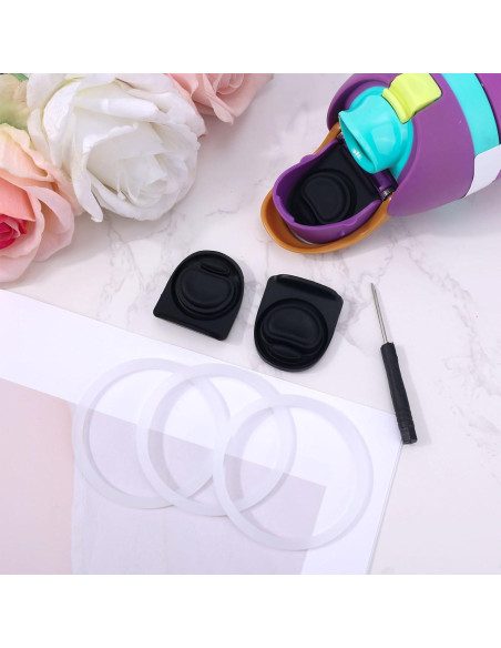 3 Tapones de Silicona y Anillos de Sello BOXOB para Owala FreeSip