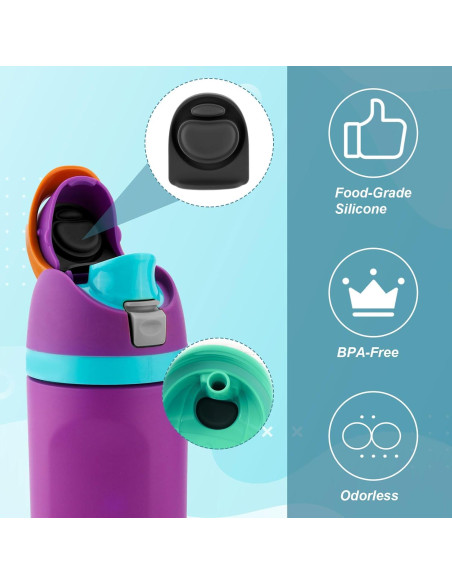 3 Tapones de Silicona y Anillos de Sello BOXOB para Owala FreeSip