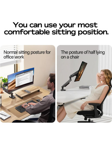 Soporte de Monitor Fulkun Negro 17-32" Articulado VESA 75x75/100x100