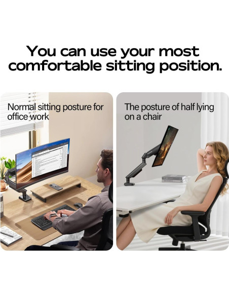 Soporte de Monitor Fulkun Negro 17-32" Articulado VESA 75x75/100x100