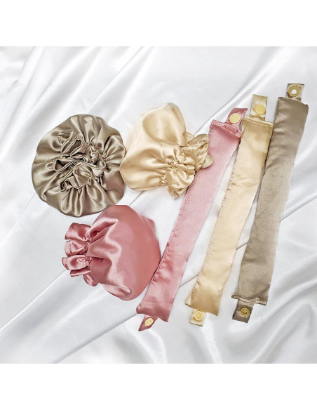 Rizador de Cabello Sin Calor Ariuvor 6PCS Beige - Rulos Suaves