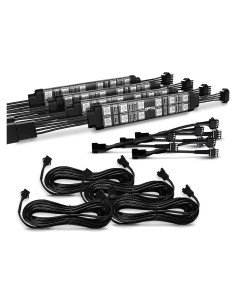 Tiras LED de Doble Fila OPT7 Aura 4 Piezas Multicolor 10.16 cm