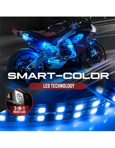 Tiras LED de Doble Fila OPT7 Aura 4 Piezas Multicolor 10.16 cm