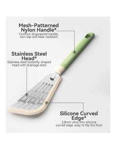 Espátula de Silicona Cosamtec 31.75 cm Verde Bosque Antiadherente 2