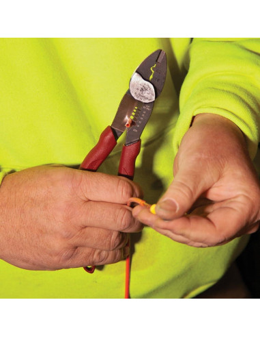 Cortador Crimpador Desforrador Klein Tools 2005N 10-18 AWG