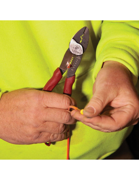 Cortador Crimpador Desforrador Klein Tools 2005N 10-18 AWG